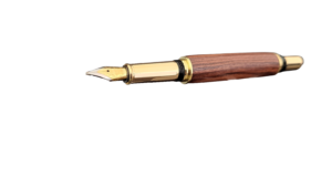 stylo à plume en bois de violette dit "L'artisan"