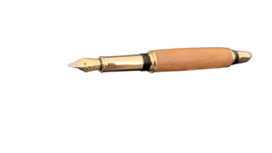 stylo à plume en acajou dit "le bâtisseur"