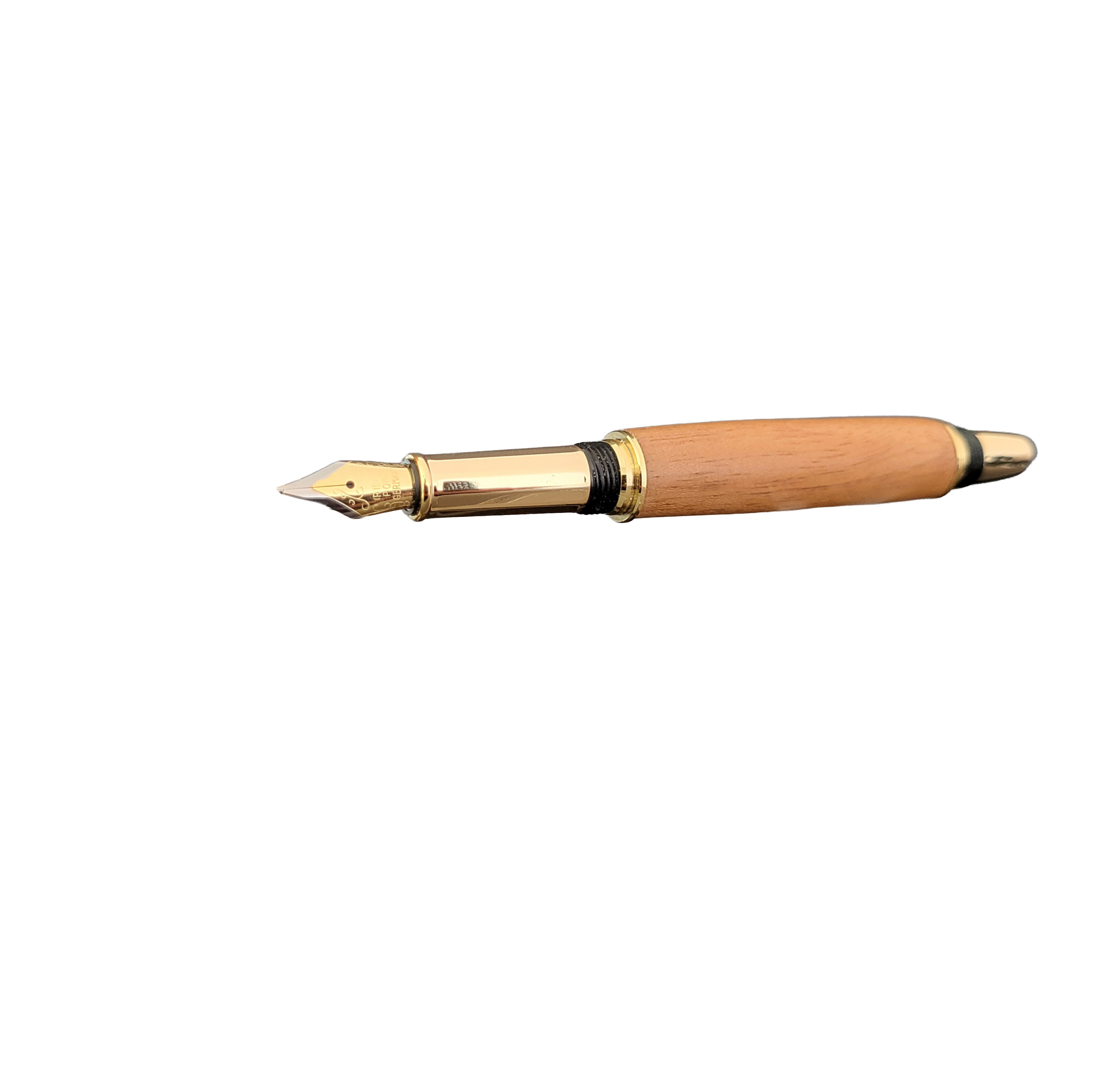 stylo à plume en acajou dit "le bâtisseur"
