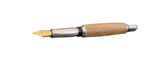 stylo à plume en noyer blond dit "le conteur"